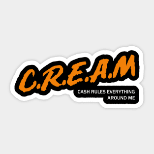 Cream Sticker